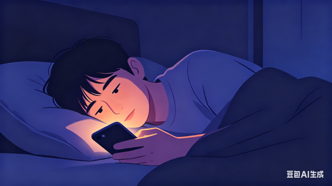 平面插画：关灯玩手机场景.png
