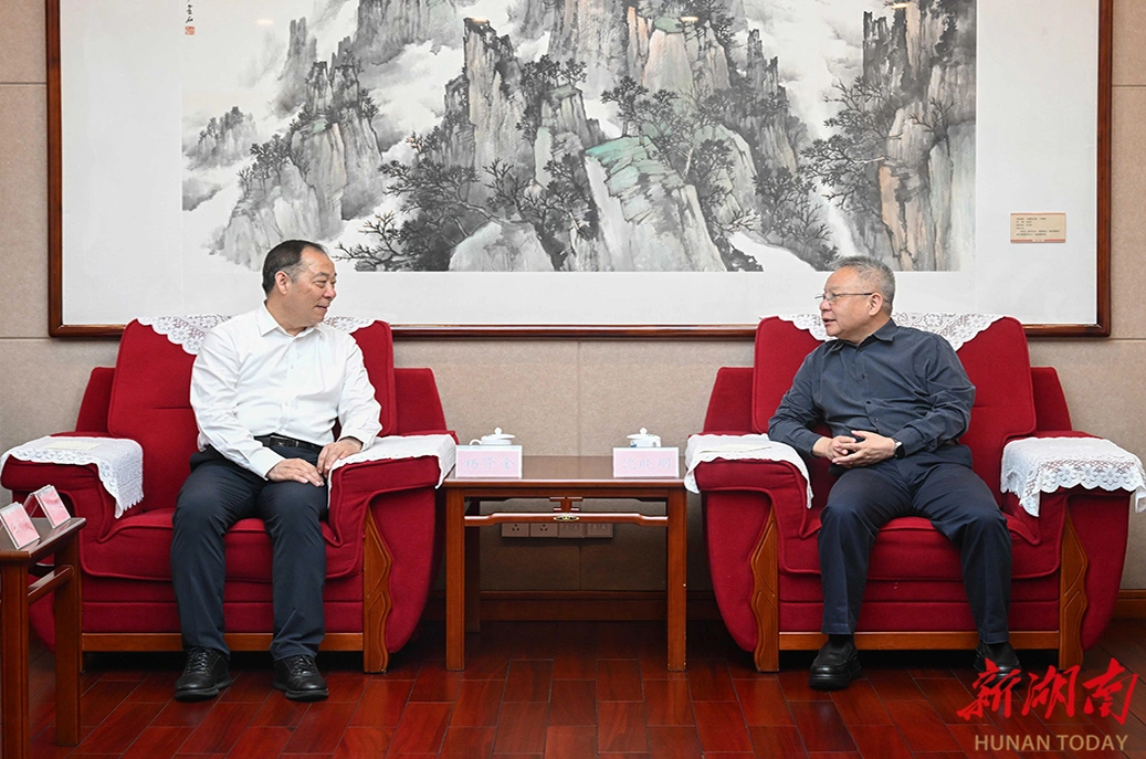 沈晓明与天津大学党委书记杨贤金一行会谈