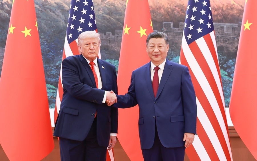 习近平同美国总统特朗普会谈