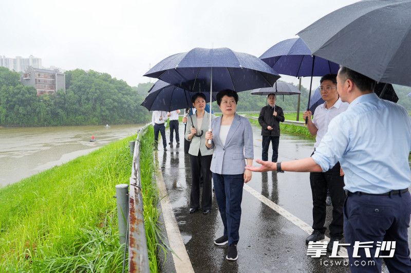 5月19日,省委常委、市委书记吴桂英在开福区调研经济社会发展情况,督导安全生产、防汛等工作,来到苏托垸山窑塘泵站。 5月19日,省委常委、市委书记吴桂英在开福区调研经济社会发展情况,督导安全生产、防汛等工作,来到苏托垸山窑塘泵站。