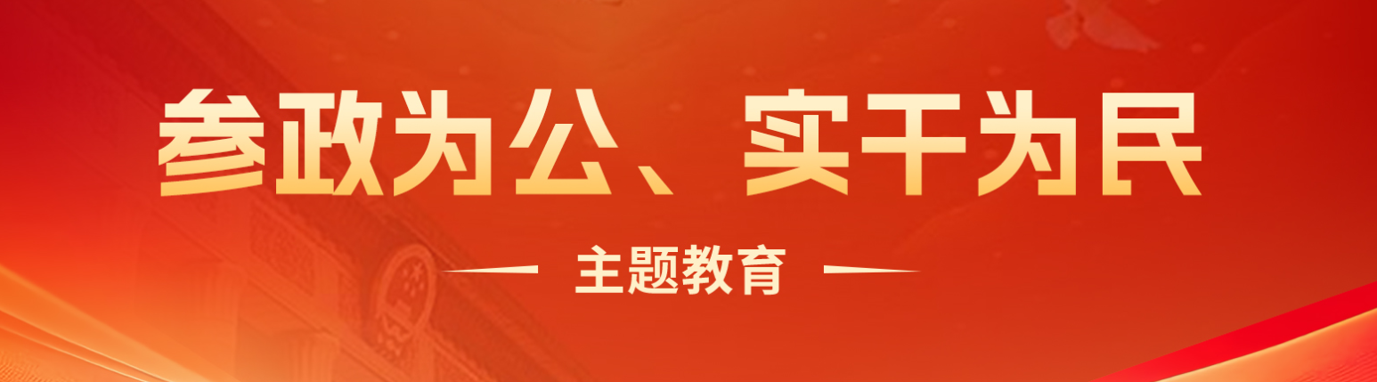 参政为公 实干为民 主题教育
