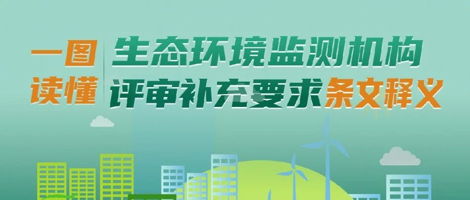 一图读懂丨生态环境监测机构评审补充要求条文释义