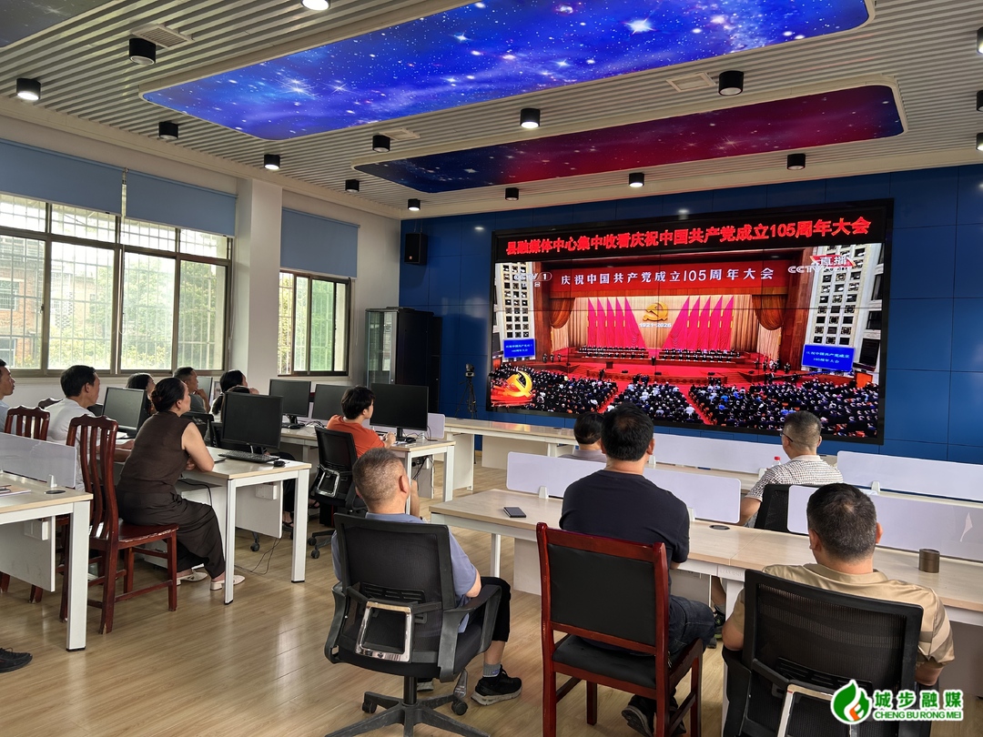 城步广大干群集中收听收看庆祝中国共产党成立105周年大会盛况(图3)
