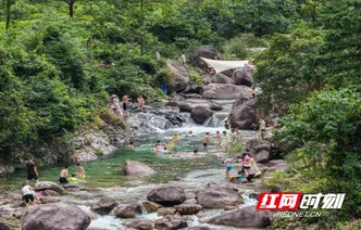 湖南道县：亲水避暑享清凉（组图）