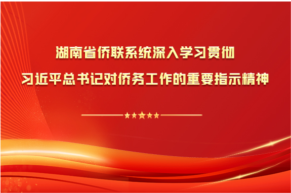专题 | 湖南省侨联系统深入学习贯彻习近平总书记对侨务工作的重要指示精神