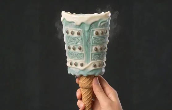 AI时刻丨把千年文物做成冰淇淋，一口吃掉历史是什么体验？