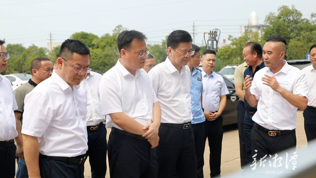 督察组在湖南梓鑫科技有限公司督导工作。(全媒体记者 王希台 摄).png