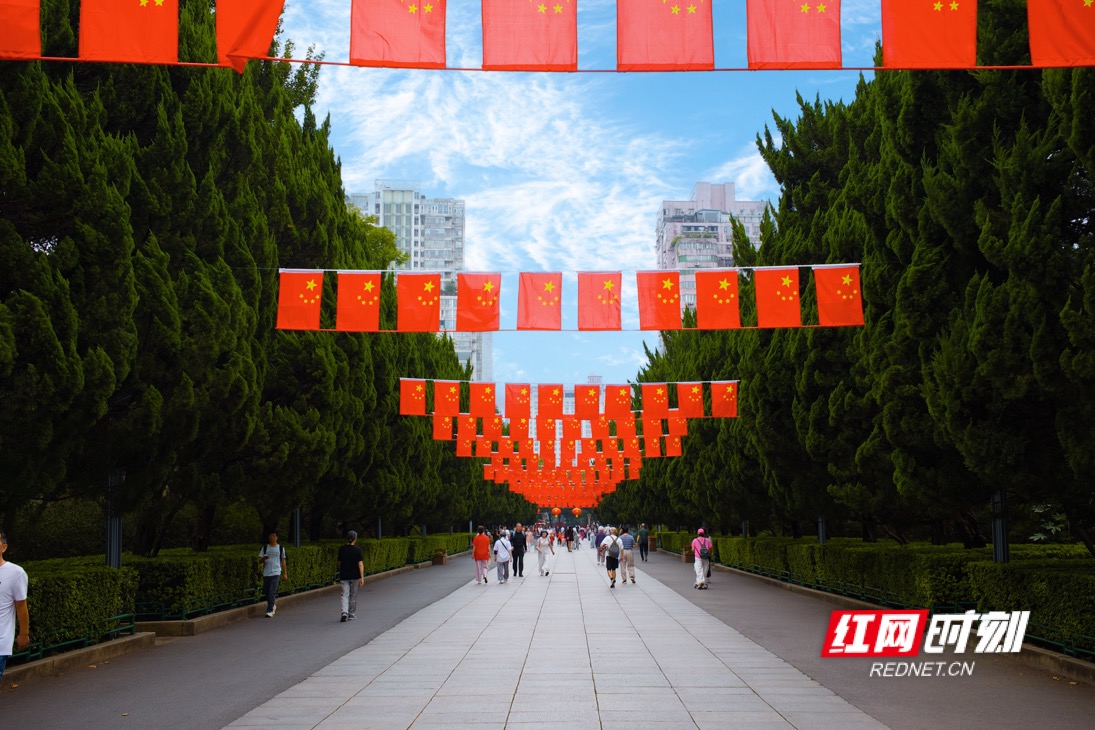 组图 | 满城“中国红”，花海迎客来！星城盛装喜迎八方客