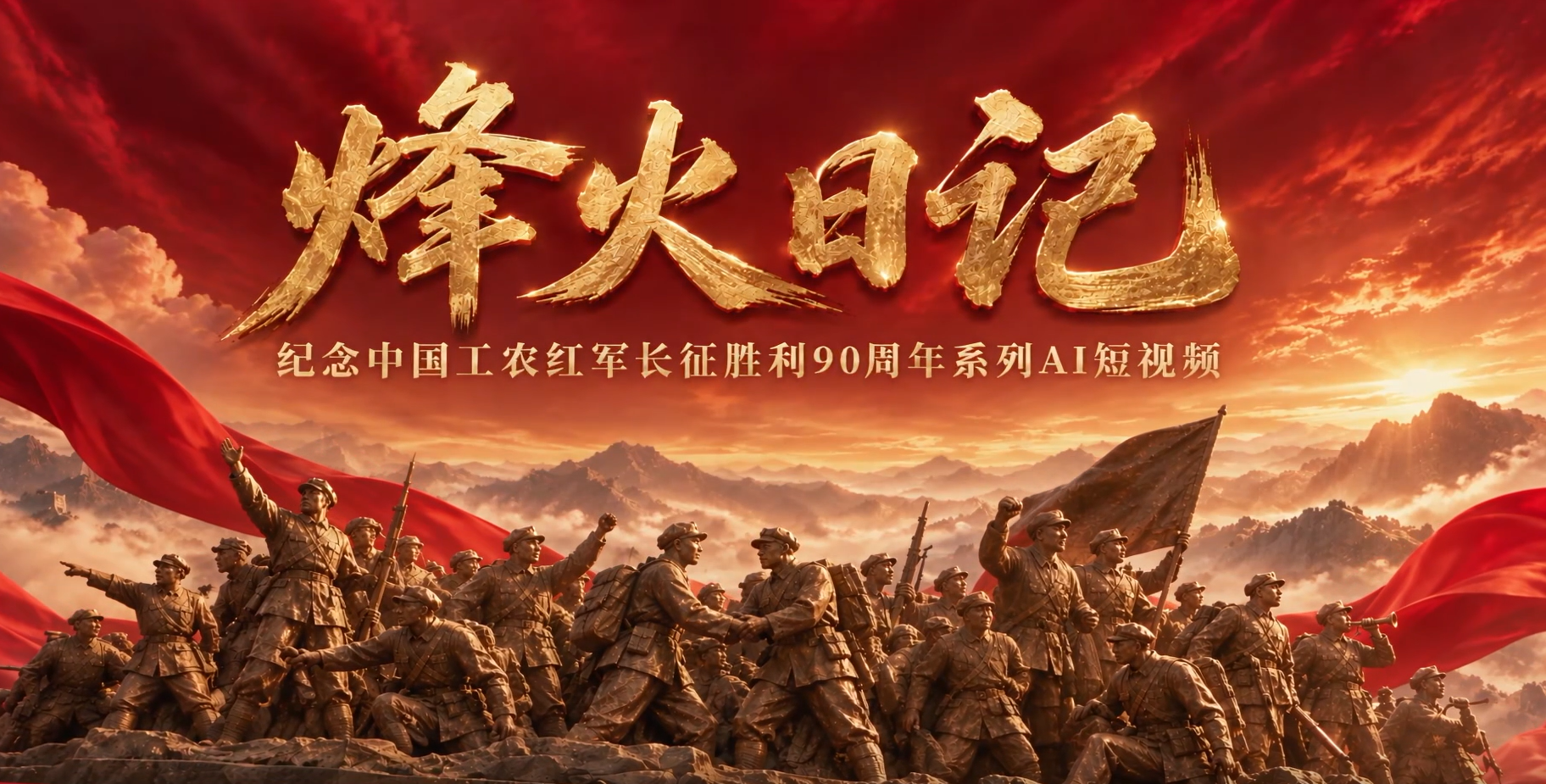 专题 | 烽火日记——纪念中国工农红军长征胜利90周年系列AI短视频
