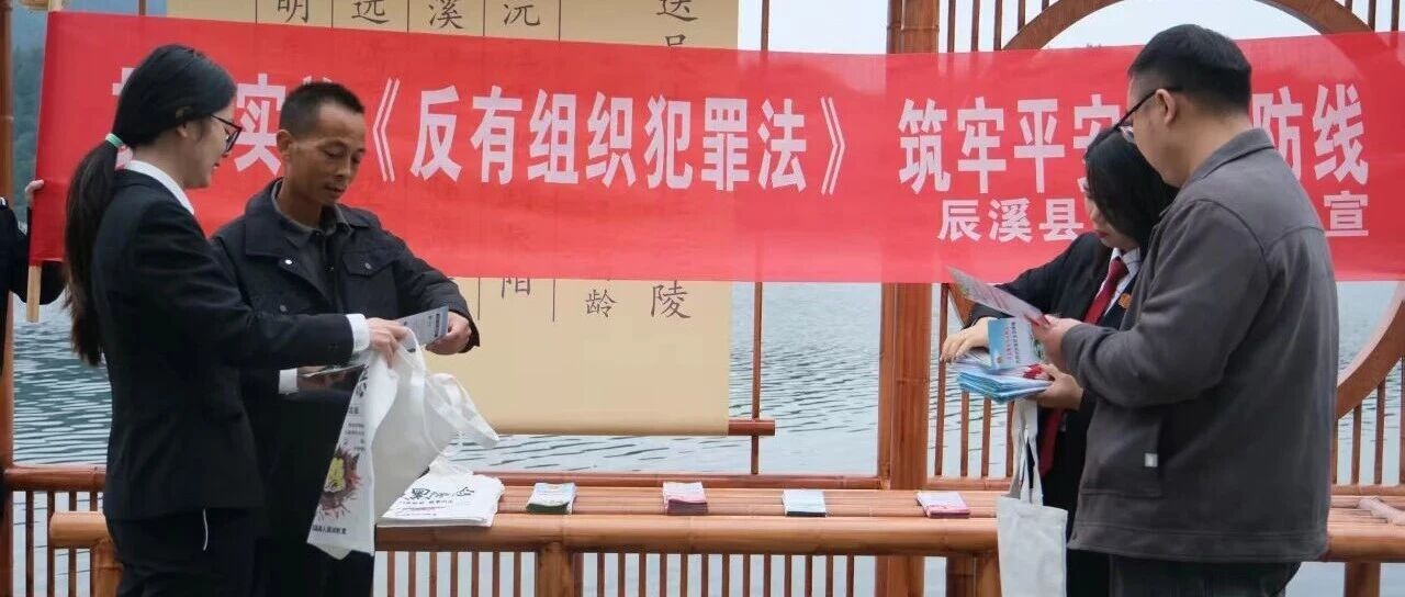 利剑惩黑恶 法治护民安——辰溪法院开展深化扫黑除恶专项斗争法治宣传活动