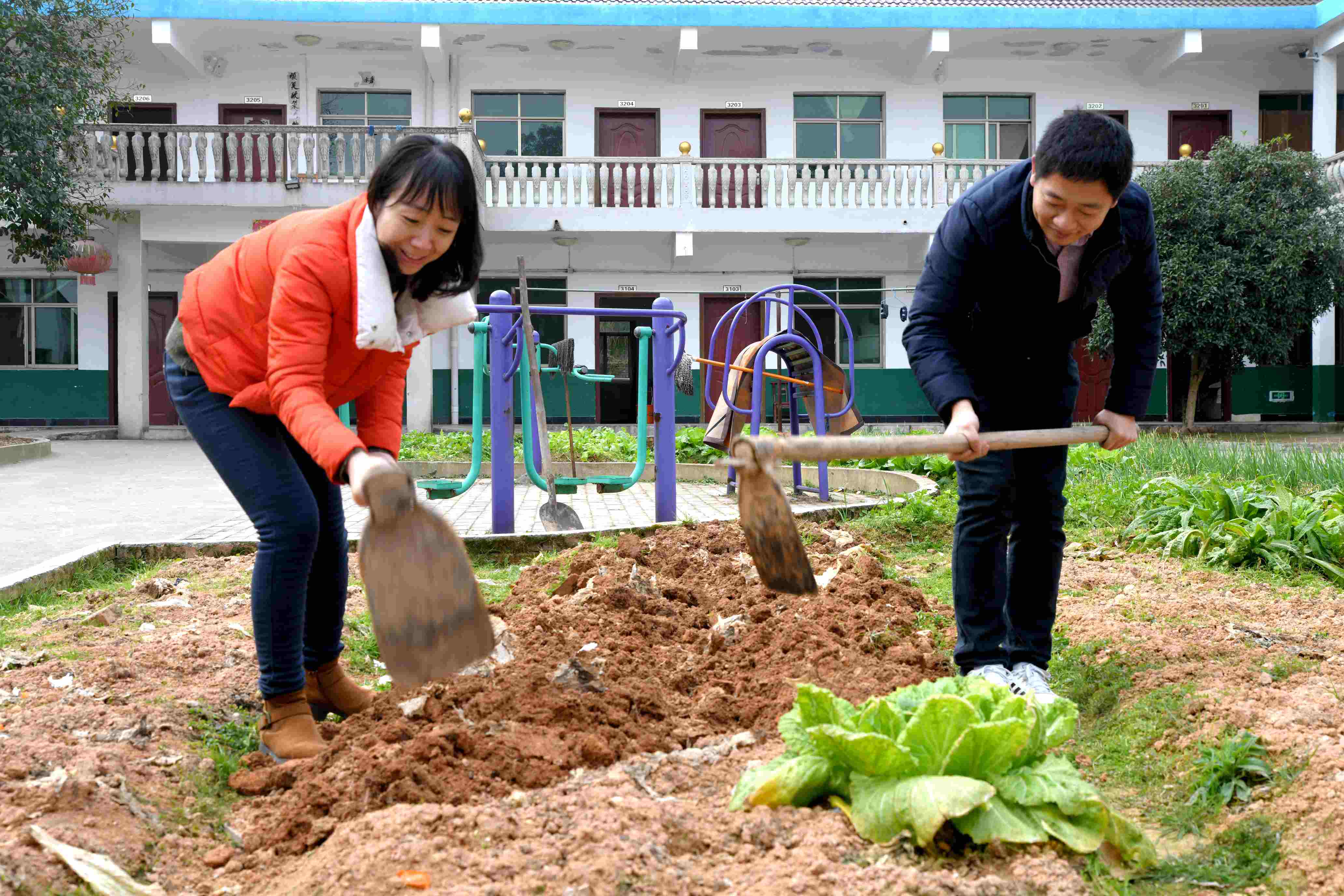 帮助敬老院松土.JPG