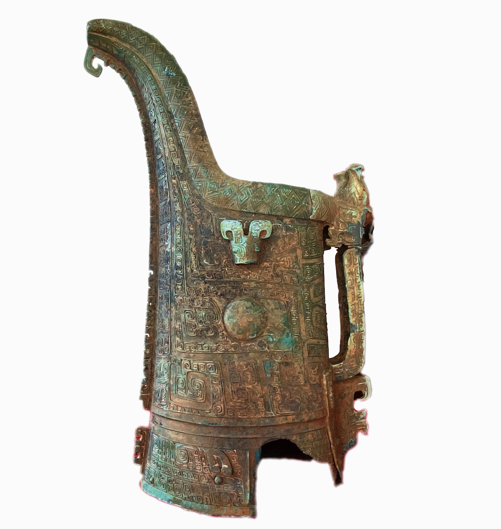中国 古銅 鐸鈴 銅鐸 銅鐘 M R4976-