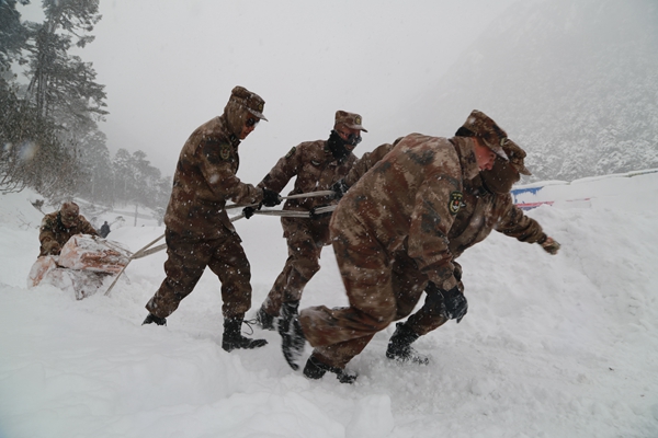 驻地官兵拖拽树段.JPG