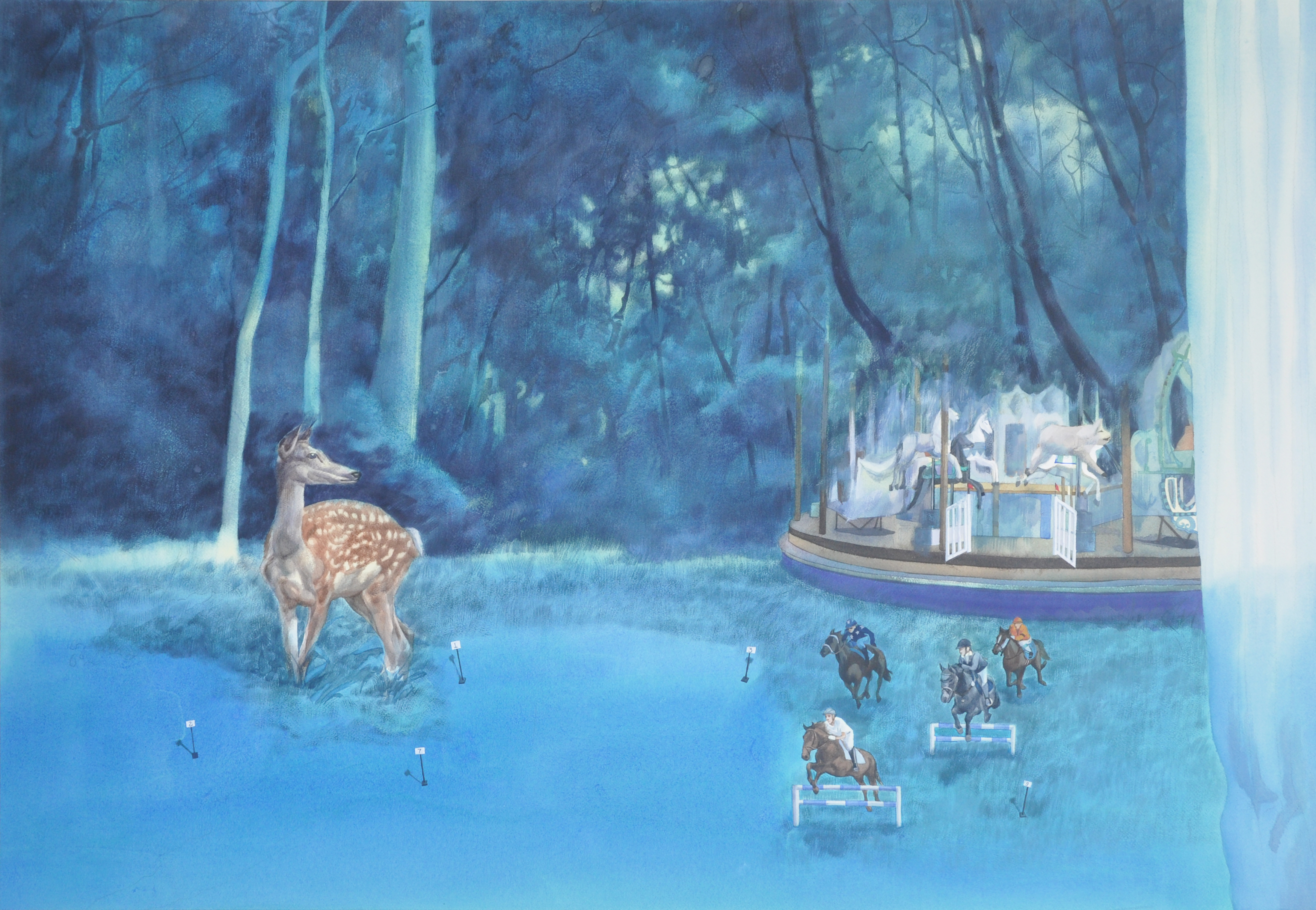 《诗意地栖居之四》78×109cm  纸上水彩  2021年.JPG