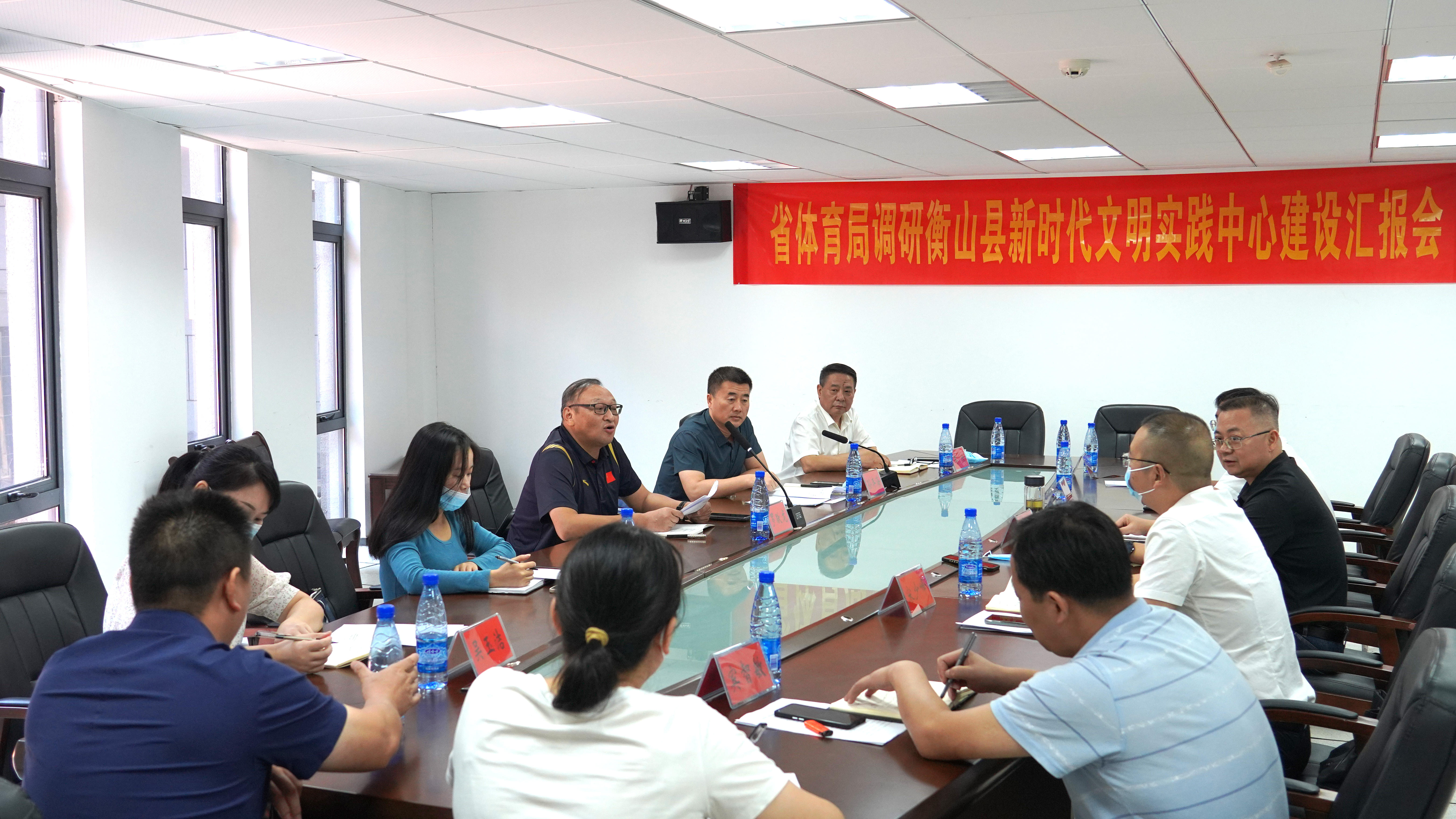 9月27日，省体育局党组成员、副局长罗跃龙率队调研我县新时代文明实践中心建设工作 (1).JPG