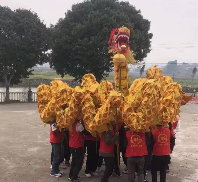 新春走郴州丨宜章县晓夏街村：大年初一舞龙贺新年